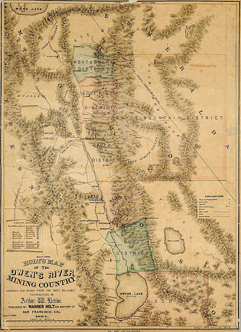 owens river mining company map